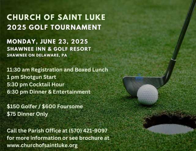 Third Annual Golf Tournament sponsored by the Church of Saint Luke