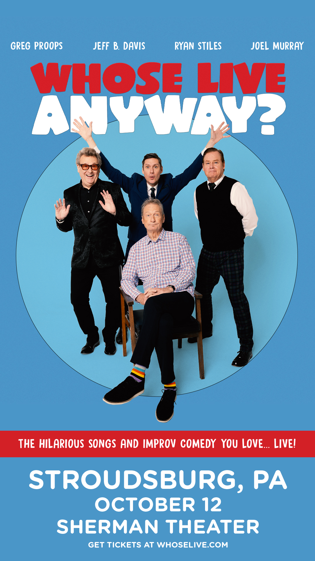 Sunday, October 12 Doors: 6:30pm // Show: 7:30pm  $51.50 to $79.73 (fees included)